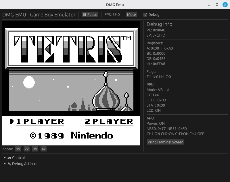 DMG Emu — Game Boy Emulator